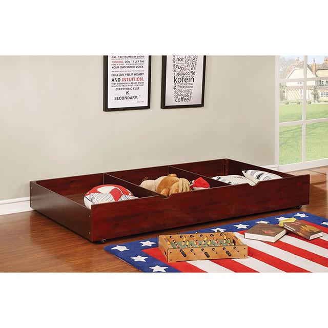 Grano Cherry Trundle/Drawers - U&U Home Budget Furniture (Carteret, NJ)