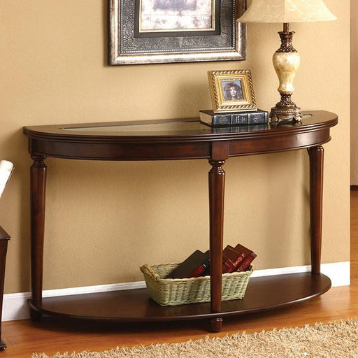 Granvia Dark Cherry Sofa Table - U&U Home Budget Furniture (Carteret, NJ)