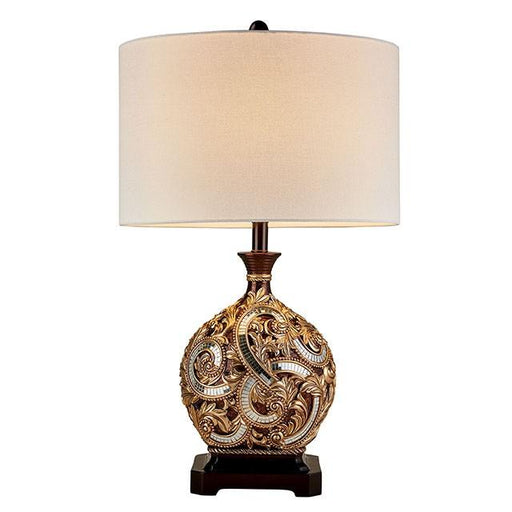 Guadalupe Gold/Brown 29.5"H Golden Brown Table Lamp - U&U Home Budget Furniture (Carteret, NJ)