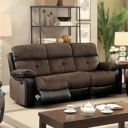 Hadley I Brown/Black Sofa - U&U Home Budget Furniture (Carteret, NJ)