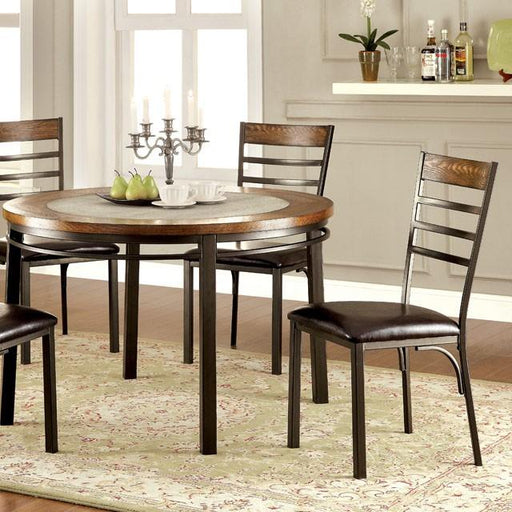 Hailey Round Dining Table - U&U Home Budget Furniture (Carteret, NJ)