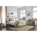 Haldus Cal.King, E.King, & Twin Bed White, Ivory, & Red - U&U Home Budget Furniture (Carteret, NJ)