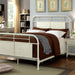 Haldus Bed Ivory, Red & White - U&U Home Budget Furniture (Carteret, NJ)