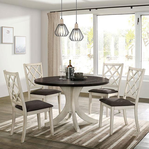 HALEIGH Round Dining Table - U&U Home Budget Furniture (Carteret, NJ)