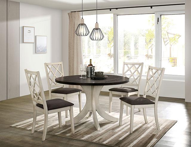 HALEIGH Round Dining Table - U&U Home Budget Furniture (Carteret, NJ)
