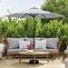 Halo Round Tilting Umbrella - U&U Home Budget Furniture (Carteret, NJ)