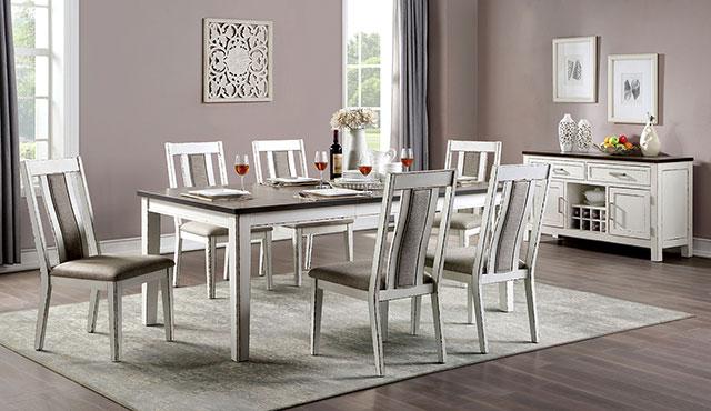 Halsey 7 Pc Dining Table Set - U&U Home Budget Furniture (Carteret, NJ)