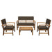 Hana 4 Pc. Patio Set - U&U Home Budget Furniture (Carteret, NJ)