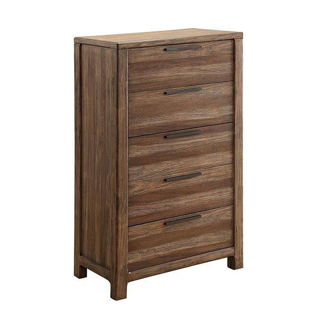 Hankinson Rustic Natural Tone Chest - U&U Home Budget Furniture (Carteret, NJ)