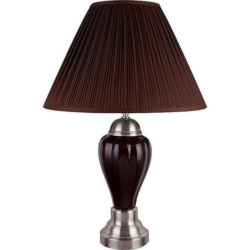 Hanna Espresso Table Lamp - U&U Home Budget Furniture (Carteret, NJ)