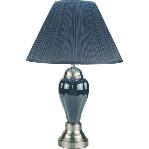 Hanna Gray 27"H Grey Table Lamp - U&U Home Budget Furniture (Carteret, NJ)