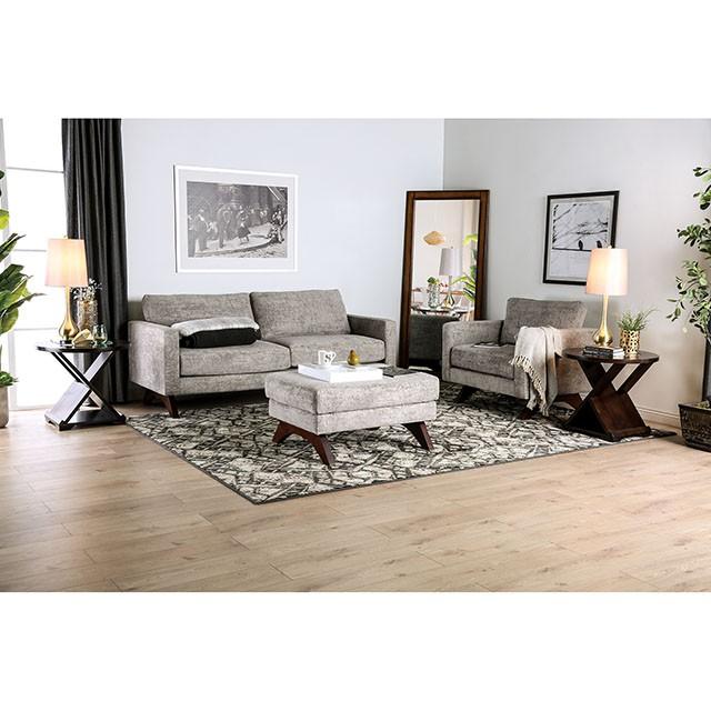 Harlech Gray Sofa - U&U Home Budget Furniture (Carteret, NJ)