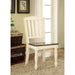 HARRISBURG Vintage White/Dark Oak Side Chair (2/CTN) - U&U Home Budget Furniture (Carteret, NJ)