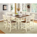 HARRISBURG Vintage White/Dark Oak Side Chair (2/CTN) - U&U Home Budget Furniture (Carteret, NJ)