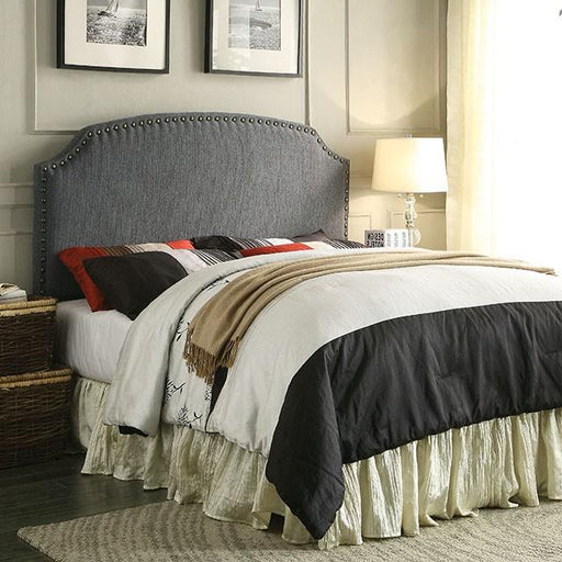 HASSELT King Size H/B, Gray -K/D Leg - U&U Home Budget Furniture (Carteret, NJ)