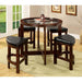 Crystal Cove 5 Pc. Counter Ht. Table Set - U&U Home Budget Furniture (Carteret, NJ)