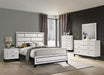 Errico Bed Grey & White - U&U Home Budget Furniture (Carteret, NJ)