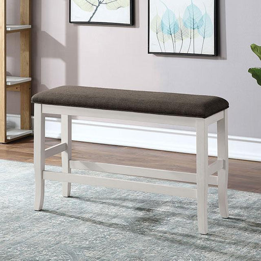 HEIDELBERG Counter Ht. Bench - U&U Home Budget Furniture (Carteret, NJ)
