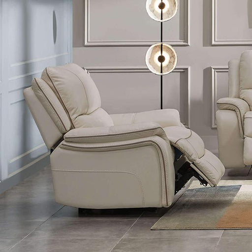 HENRICUS Glider Recliner, Beige - U&U Home Budget Furniture (Carteret, NJ)