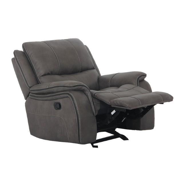 HENRICUS Glider Recliner, Dark Gray - U&U Home Budget Furniture (Carteret, NJ)