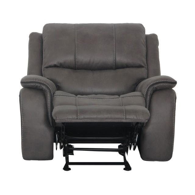 HENRICUS Glider Recliner, Dark Gray - U&U Home Budget Furniture (Carteret, NJ)