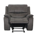 HENRICUS Glider Recliner, Dark Gray - U&U Home Budget Furniture (Carteret, NJ)