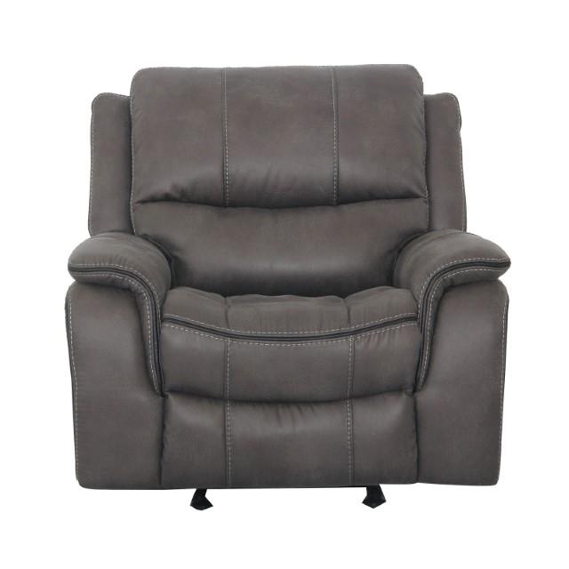 HENRICUS Glider Recliner, Dark Gray - U&U Home Budget Furniture (Carteret, NJ)