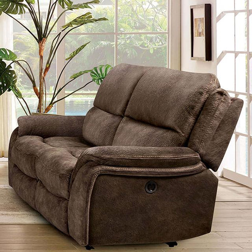 HENRICUS Loveseat, Dark Brown - U&U Home Budget Furniture (Carteret, NJ)