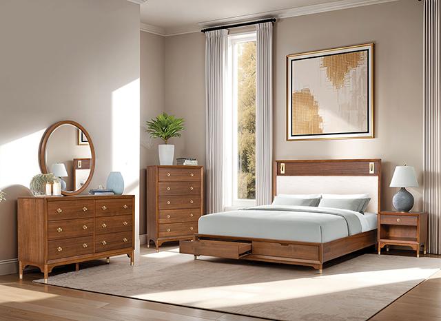 Hepburne Bed With Storage & Without Storage - U&U Home Budget Furniture (Carteret, NJ)