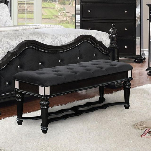 Azha Black Bench - U&U Home Budget Furniture (Carteret, NJ)