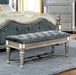 Azha Silver/Gray Bench - U&U Home Budget Furniture (Carteret, NJ)
