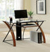 Baden Oak/Black Accent Desk - U&U Home Budget Furniture (Carteret, NJ)