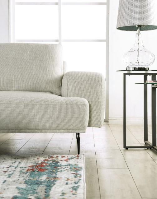 Baerum Sectional, Left & Right Chaise Beige & Gray - U&U Home Budget Furniture (Carteret, NJ)