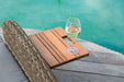 Bahia Tobago Reclining Chaise Lounge Brown & Gray - U&U Home Budget Furniture (Carteret, NJ)