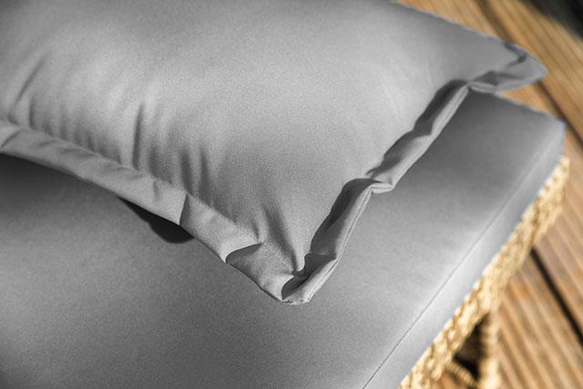 Bahia Tobago Reclining Chaise Lounge Brown & Gray - U&U Home Budget Furniture (Carteret, NJ)