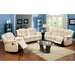 Barbado Ivory Sofa w/ 2 Recliners - U&U Home Budget Furniture (Carteret, NJ)