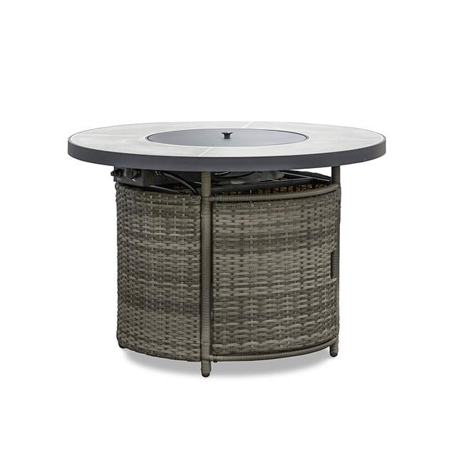 Barbuda Fire Pit Table - U&U Home Budget Furniture (Carteret, NJ)