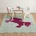 BARON 5' X 8', Area Rug, Horse, Sage Green/Fuchsia - U&U Home Budget Furniture (Carteret, NJ)
