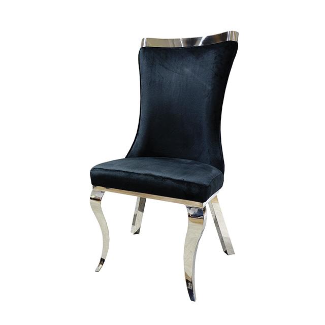 Basilicata Gold Chair (2/CTN) White, Gray, & Black - U&U Home Budget Furniture (Carteret, NJ)