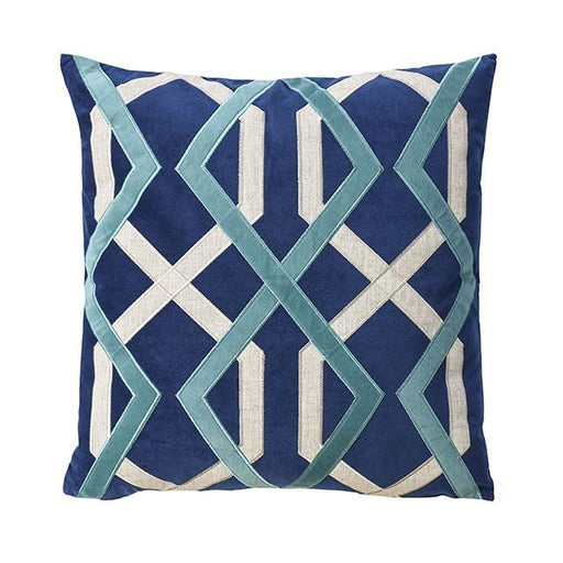 Bea Indigo 20" X 20" Pillow, Indigo (2/CTN) - U&U Home Budget Furniture (Carteret, NJ)