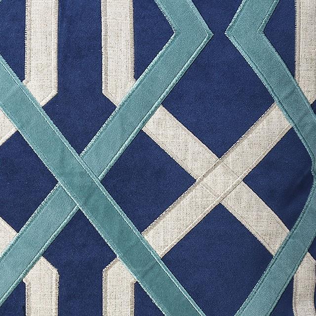 Bea Indigo 20" X 20" Pillow, Indigo (2/CTN) - U&U Home Budget Furniture (Carteret, NJ)