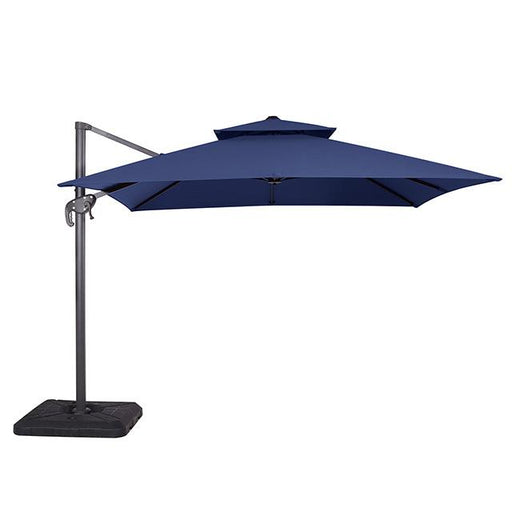 Hero 10 Ft Square Umbrella w/ Double Top + 37" Large Base - U&U Home Budget Furniture (Carteret, NJ)
