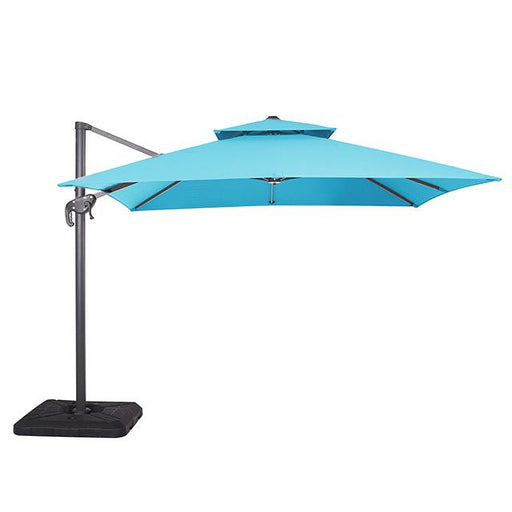 Hero 10 Ft Square Umbrella w/ Double Top + 37" Large Base - U&U Home Budget Furniture (Carteret, NJ)