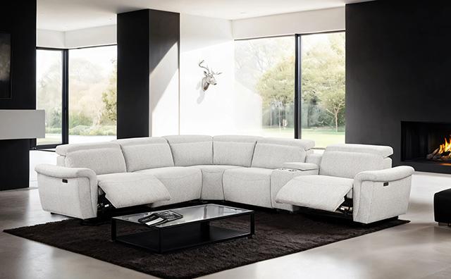 Hieronimus Power Sectional - U&U Home Budget Furniture (Carteret, NJ)