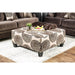 Bonaventura Brown Ottoman - U&U Home Budget Furniture (Carteret, NJ)