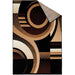 Blitar Brown Black, Brown Cream, & Gray 5' X 7' Area Rug - U&U Home Budget Furniture (Carteret, NJ)