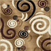 Blitar Brown Black, Brown Cream, & Gray 5' X 7' Area Rug - U&U Home Budget Furniture (Carteret, NJ)