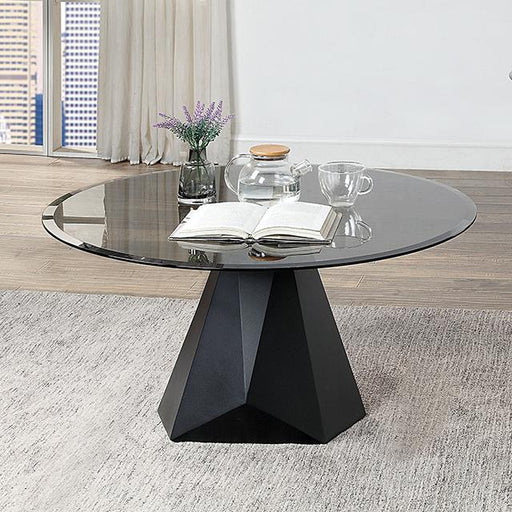 BISHOP Coffee Table, Black/Gray - U&U Home Budget Furniture (Carteret, NJ)