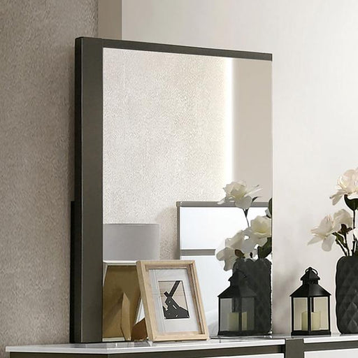 BIRSFELDEN Mirror, White - U&U Home Budget Furniture (Carteret, NJ)