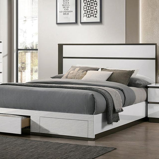 Birsfelden Queen Bedroom Set White - U&U Home Budget Furniture (Carteret, NJ)